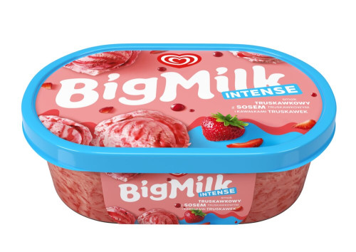 1000ml Lody Big Milk Truskawka INTENSE-ALGIDA(6)