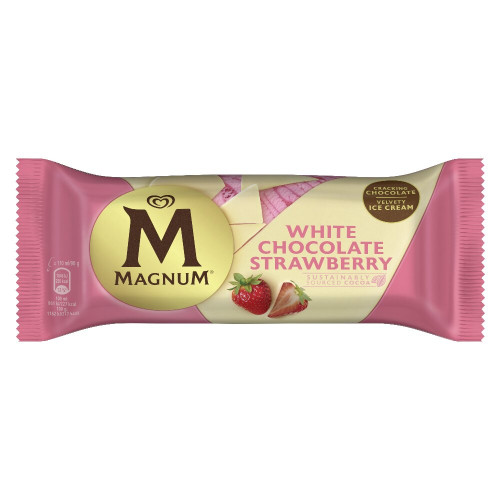 Lody Patyk Magnum Strawberry&White 110ml-ALGIDA(20)