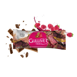 Lody Patyk Gulliver Trio Raspberry 90ml-AUGUSTO(24)