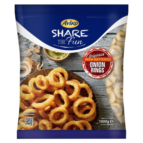 Krążki cebulowe [Breaded onion rings] 1kg-AVIKO(6) [809130]