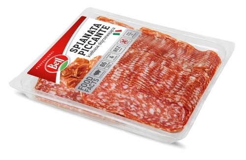 Salami Spianata Piccante plastry 500g-BELL