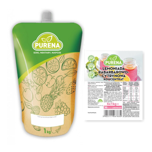 Koncentrat lemoniady rabarbar 1kg-PURENA(6)