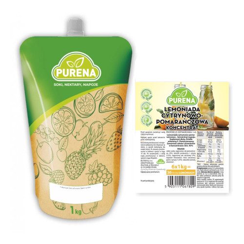 Koncentrat lemoniady cytryna-pomarańcza 1kg-PURENA(6)