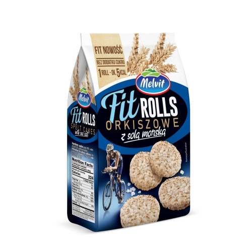 Fit rolls orkiszowe z&nbsp;solą morską 60g-MELVIT(6)