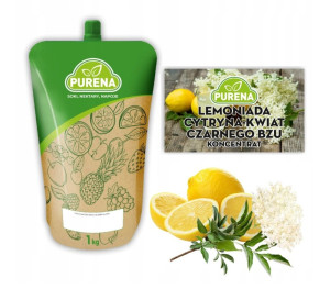 Koncentrat lemoniady cytryna-kwiat czarnego bzu 1kg-PURENA(6)