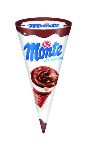 Lody Rożek Monte Śmietanka-Orzech 120ml-ZOTT(24) [65137]
