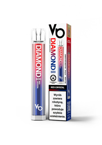 E-papieros Diamond 600 40 Red Crystal-VB VAPES BARS