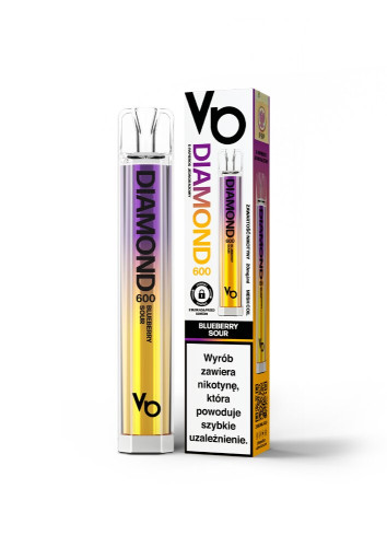 E-papieros Diamond 600 45 Blueberry Sour-VB VAPES BARS