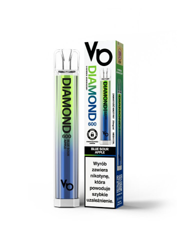 E-papieros Diamond 600 54 Blue Sour Apple-VB VAPES BARS