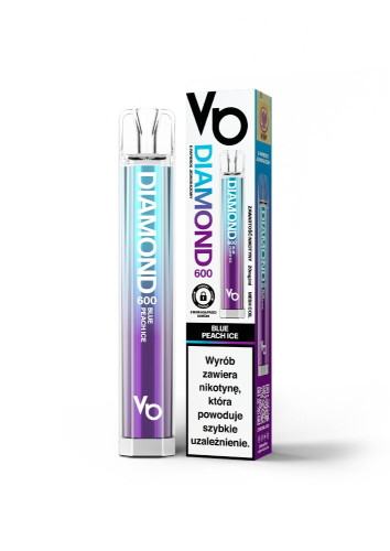 E-papieros Diamond 600 55 Blue Peach Ice-VB VAPES BARS