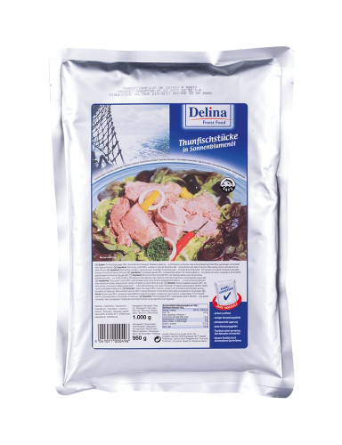 Tuńczyk w&nbsp;sosie własnym Delina 1kg-DEVELEY