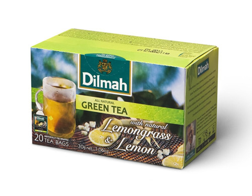 Herbata Green Tea Lemongrass&Lemon 20szt.-DILMAH(12)