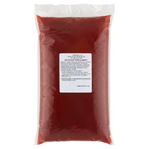 Ketchup popularny worek 3kg-FANEX(3)