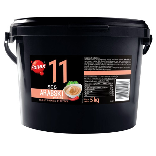 Sos arabski pikantny wiadro 5kg-FANEX