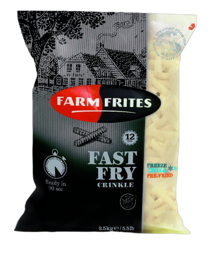 Frytki Fast Fry 12mm karbowane 5×2,5kg-FARM FRITES [278.002]