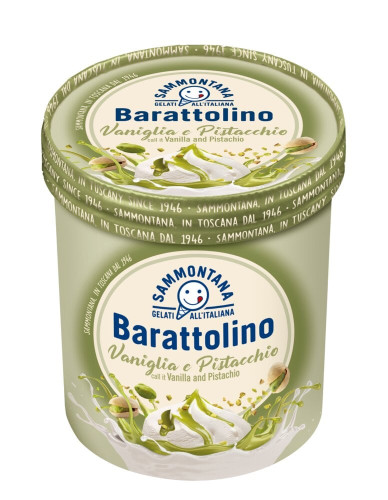 800ml Lody Barattolino Vaniglia&Pistacchio-SAMMONTANA(6) [9658]