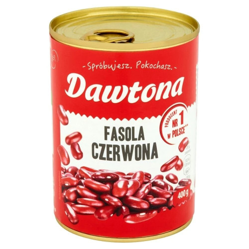 Fasola czerwona konserwowa 400g-DAWTONA(24)