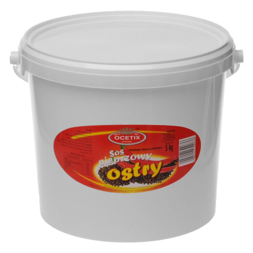 Sos pieprzowy ostry 5kg-OCETIX