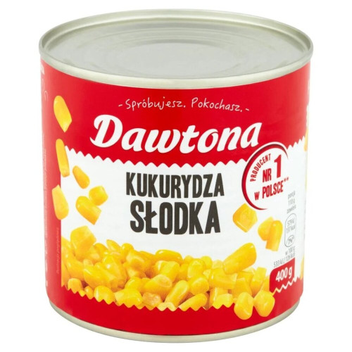 Kukurydza konserwowa 400g-DAWTONA(12)