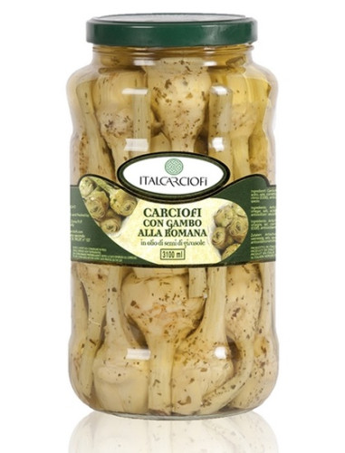 Karczochy rzymskie grilowane w&nbsp;oleju (Carciofi con Gambo alla Romana Grigliati) 3100ml-GAROFALO