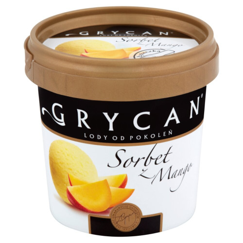 Lody Kubek Sorbet z&nbsp;Mango 125ml- GRYCAN(12)