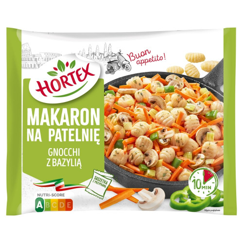 Makaron na&nbsp;patelnię Gnocchi z&nbsp;bazylią 450g-HORTEX(8)