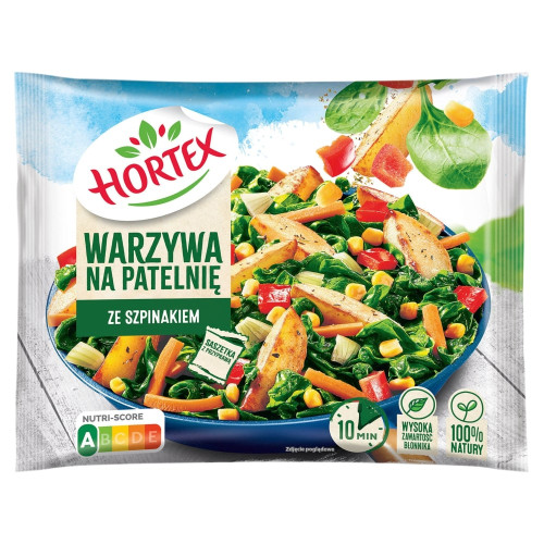 Warzywa na&nbsp;patelnię ze&nbsp;szpinakiem 450g-HORTEX(14)