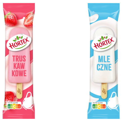Lody Patyk Mleczne MIX Mleczne&Truskawka 60ml-HORTEX(40)