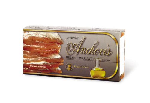 Anchovis helskie w&nbsp;oliwie z&nbsp;oliwek 50g-KING OSKAR(15)