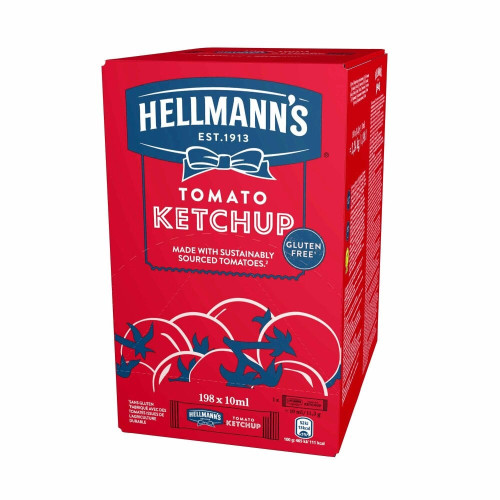 Ketchup saszetki 10ml 198szt.-HELLMANNS