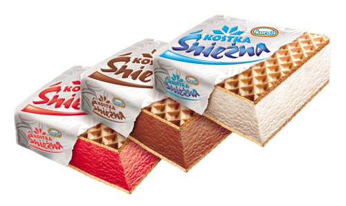 Lody Sandwich Kostka Śnieżna MIX 180ml-KORAL(48)