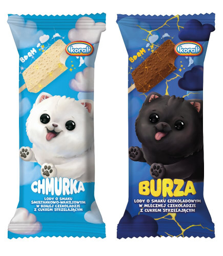 Lody Patyk Burza Chmurka MIX 90ml-KORAL(36)