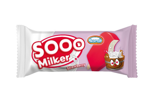 Lody Patyk SOOO Milker Truskawka 90ml-KORAL(34)