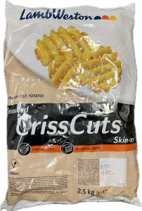Frytki CrissCuts (kratka ze&nbsp;skórą) 2,5kg-LAMBWESTON(4) [LWS901]