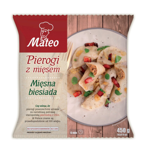 Pierogi z&nbsp;mięsem 450g- MATEO(12)
