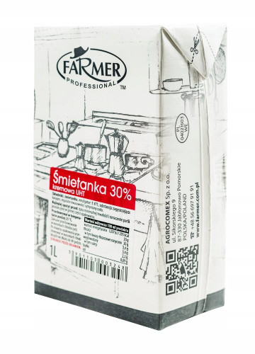 Śmietanka 30% UHT 1L-FARMER(12)