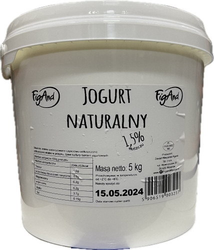 Jogurt naturalny 1,5% 5kg-FIGAND