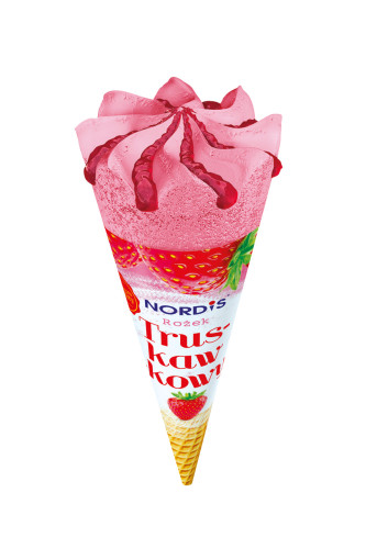 Lody Rożek Truskawka 110ml-NORDIS(30)