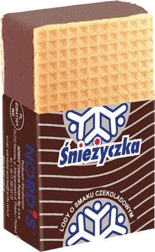 Lody Sandwich Śnieżyczka Czekolada 180ml-NORDIS(31)
