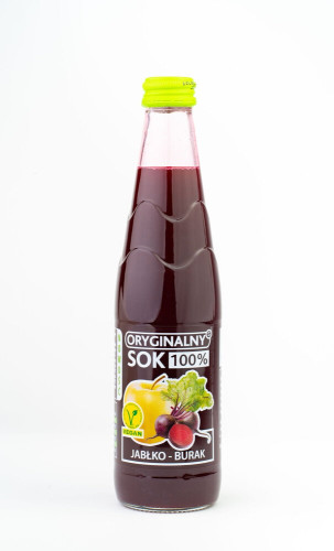 Sok jabłko/burak 330ml-ORYGINALNY SOK(12)