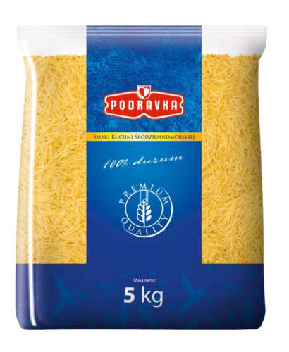 Makaron nitki cięte 5kg-PODRAVKA