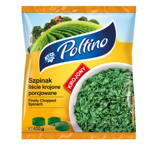 Szpinak liście (krojony porcjowany) 450g-POLTINO(12)