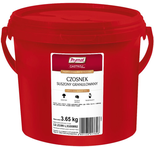 Czosnek granulowany wiadro 3,65kg-PRYMAT