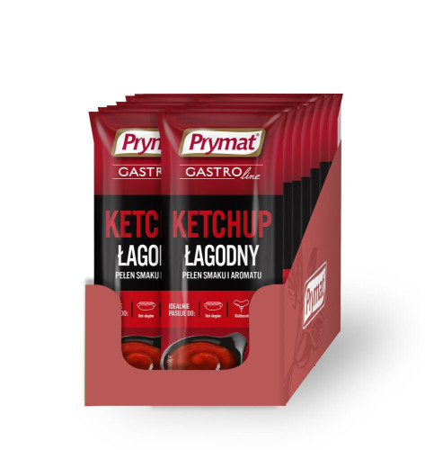 Ketchup łagodny saszetki 12g 50szt.-PRYMAT