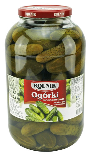 Ogórki konserwowe 4250ml/2200g-ROLNIK