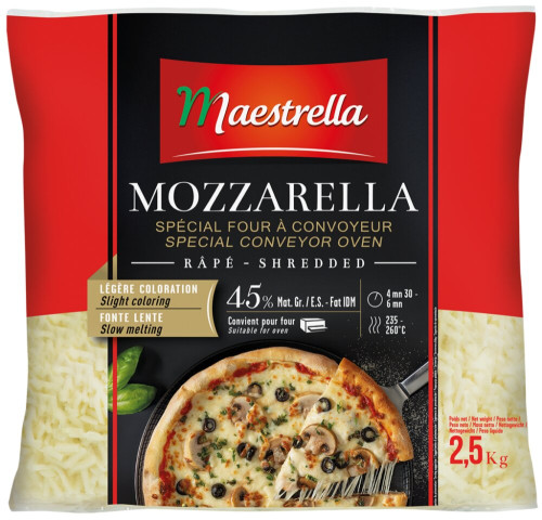 Ser Mozzarella PREMIO 45% kostka Maestrella 2,5kg-EURIAL(4)