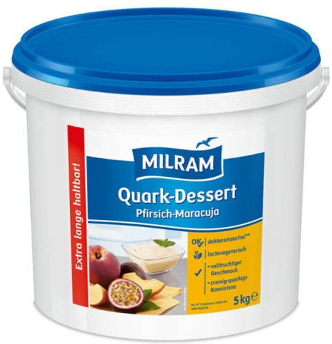 Deser twarogowy brzoskwinia-marakuja WIADRO 5kg-MILRAM