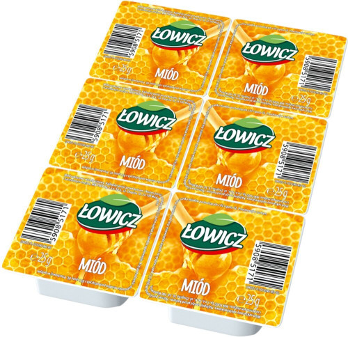 Miód nektarowy wielokwiatowy 25g 30szt.-ŁOWICZ