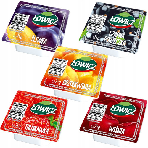 Dżem wielosmakowy 25g 120szt.-ŁOWICZ