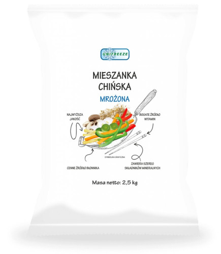 Mix warzyw chińska 2,5 kg.-UNIFREZE(4 szt.)